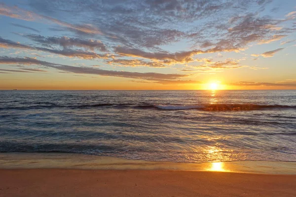 Belo Pôr Sol Praia — Fotografia de Stock