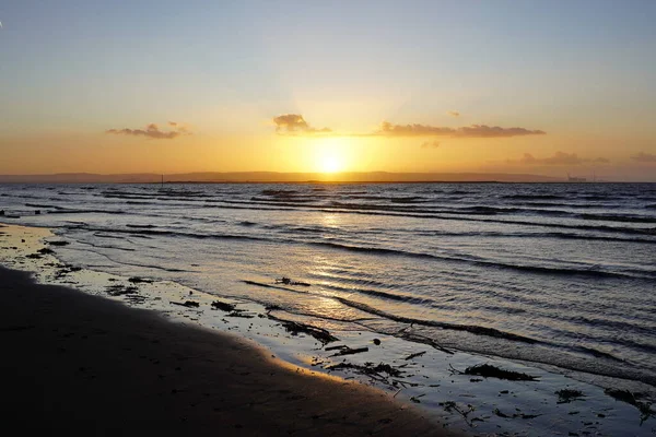 Pôr Sol Praia — Fotografia de Stock