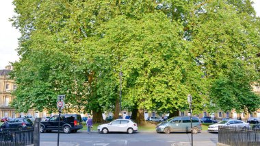 İsveç 'teki Stockholm şehrinin sokak manzarası