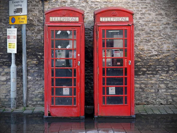 Czerwona Budka Telefoniczna Londynie — Zdjęcie stockowe
