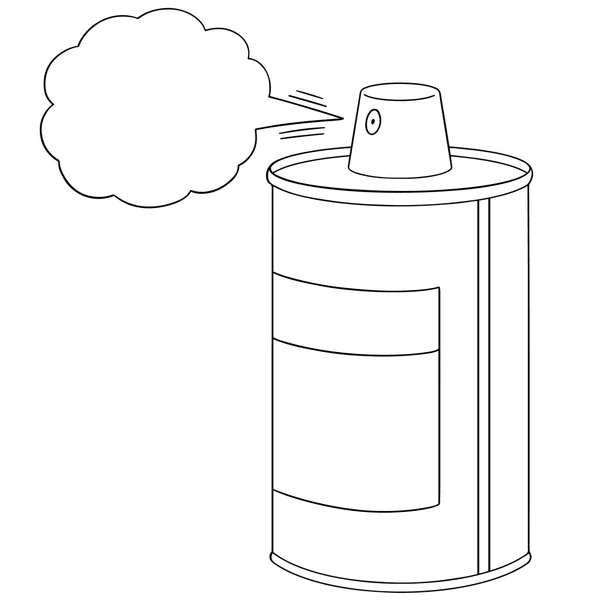 スプレー缶のベクトルを設定 — ストックベクタ