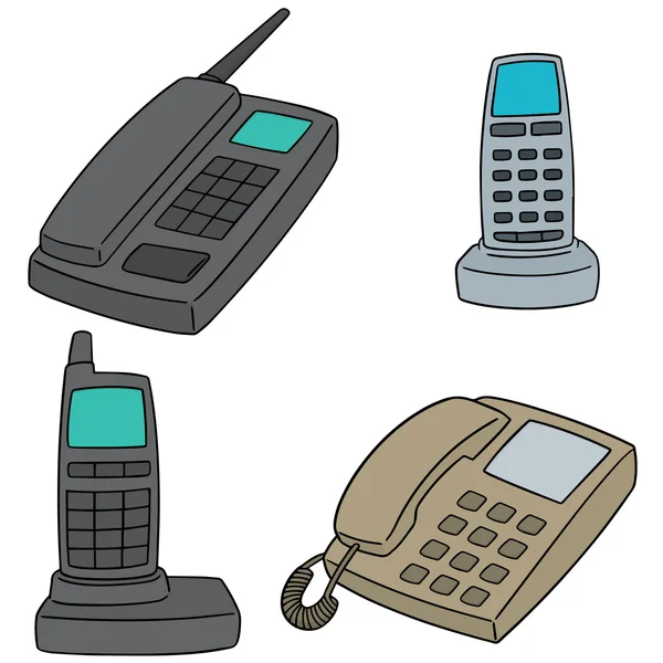 Wektor zestaw telefon — Wektor stockowy