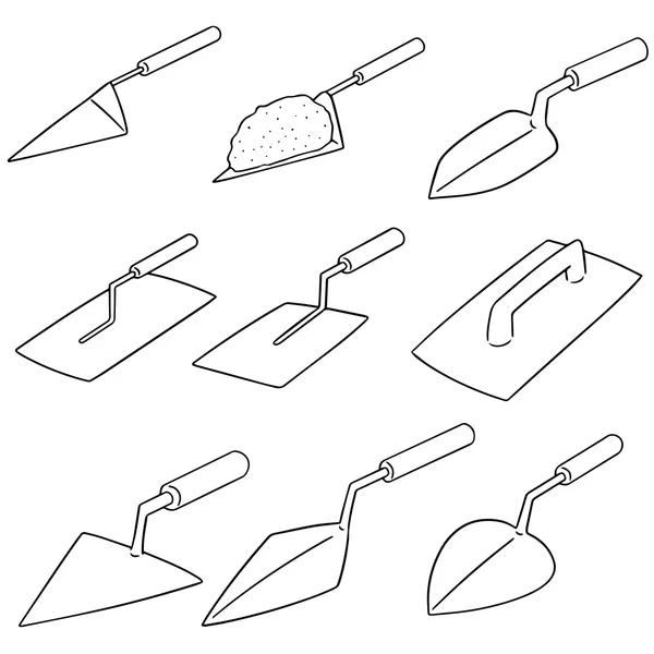 Векторный набор лопаток — стоковый вектор
