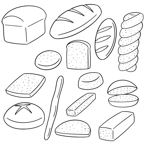 Vector conjunto de pan — Archivo Imágenes Vectoriales