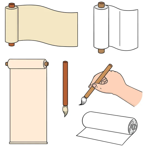 vektör kümesi kaydırma ve fırça