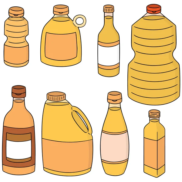 Векторный набор растительного масла — стоковый вектор