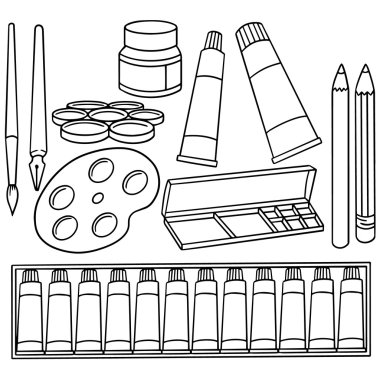 vektör set resim aksesuarları