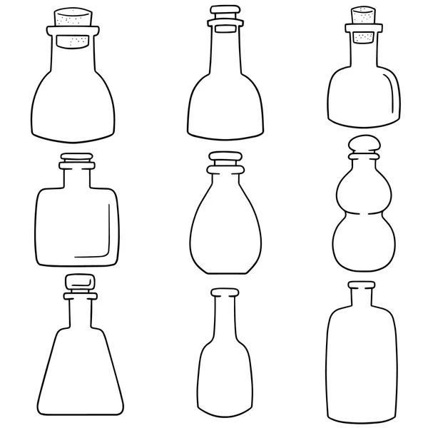 Vector set of bottle — Stock Vector