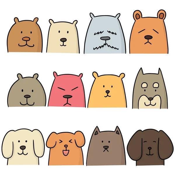 Vector conjunto de perro — Vector de stock