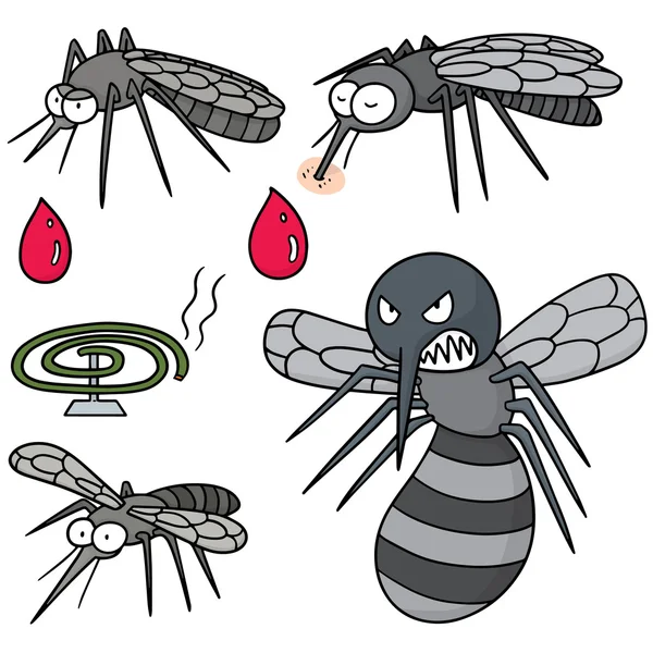 Vektör kümesi sivrisinek — Stok Vektör