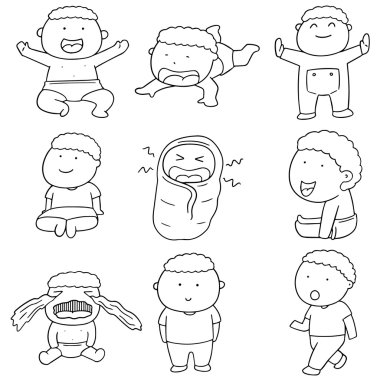 Bebek vektör kümesi