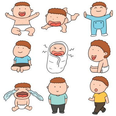 Bebek vektör kümesi