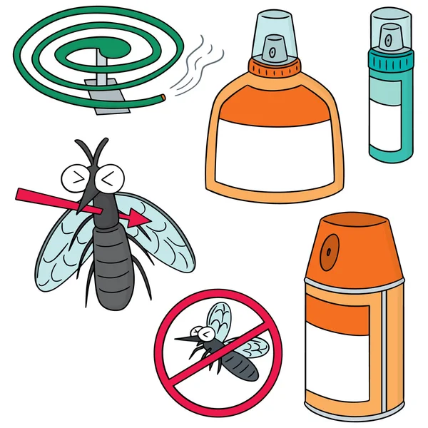 Vector set of mosquito repeller — Stock Vector