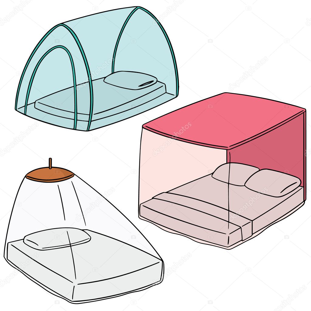 Vector of vector set of mosquito net Vector set of mosquito net stock vector