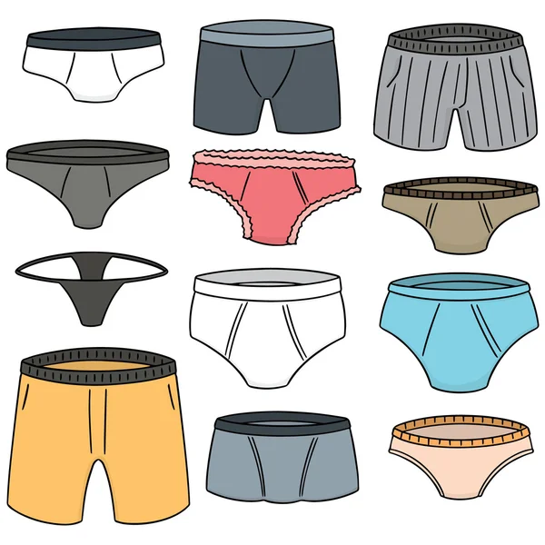 Jeu de sous-vêtements vectoriels — Image vectorielle