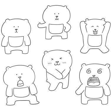 ayı vektör kümesi