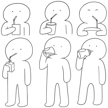 adam içki vektör kümesi