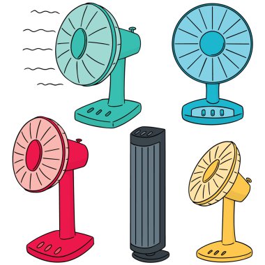 vektör set fan
