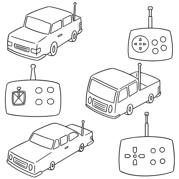 Vector conjunto de coche de control remoto — Archivo Imágenes Vectoriales