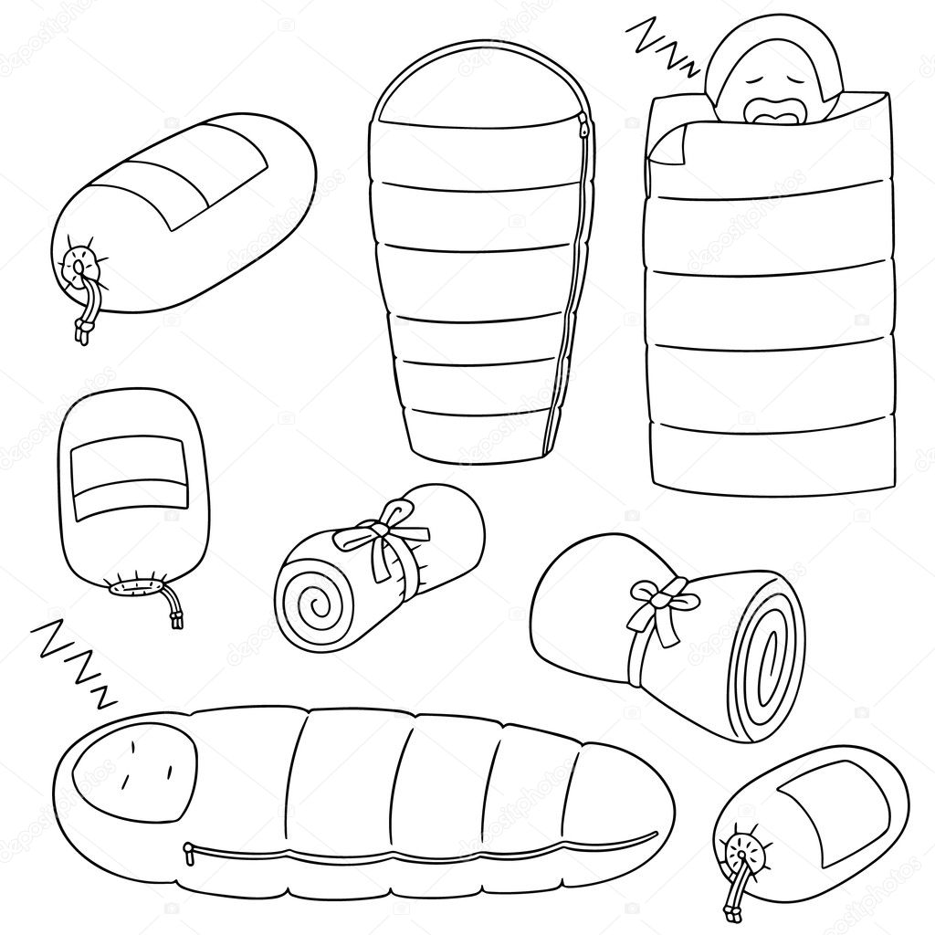 Sleeping Bag Drawing