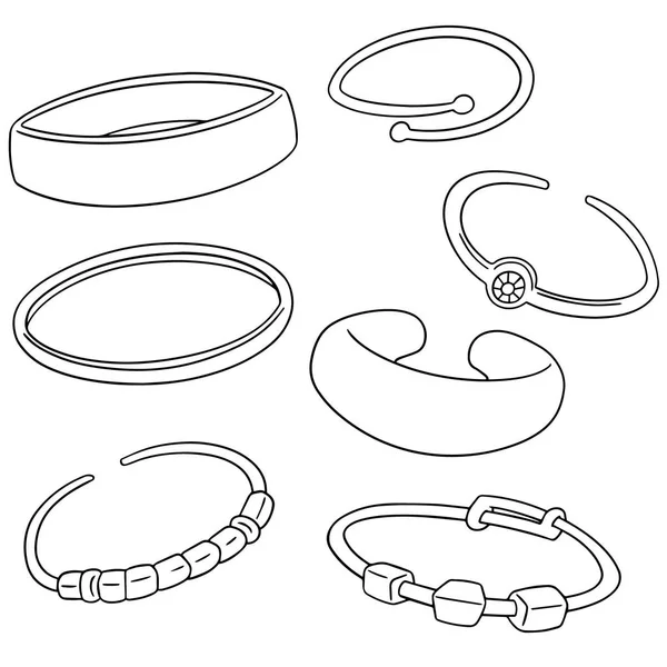 Vector set van armband — Stockvector