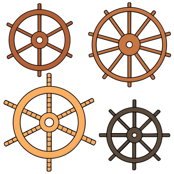 Vector conjunto de timón — Archivo Imágenes Vectoriales