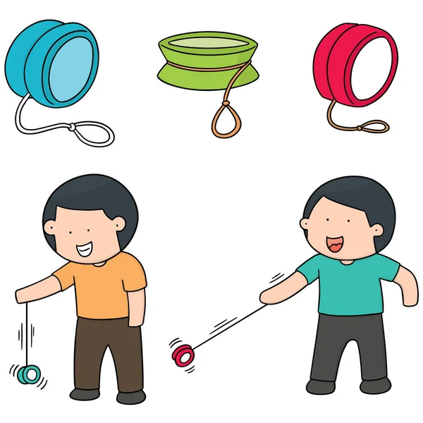 Vector conjunto de yoyo — Archivo Imágenes Vectoriales