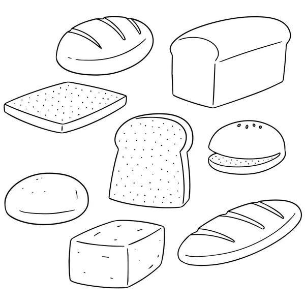 向量集的面包 — 图库矢量图片