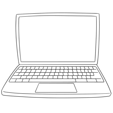 vektör set in laptop