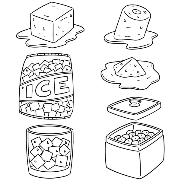 Vector conjunto de hielo — Archivo Imágenes Vectoriales