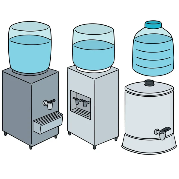 Conjunto vetorial de refrigerador de água —  Vetores de Stock