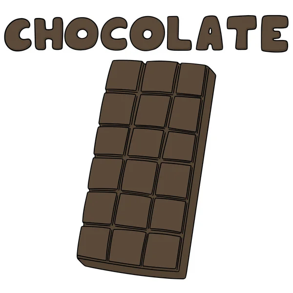 Conjunto de vectores de chocolate — Vector de stock
