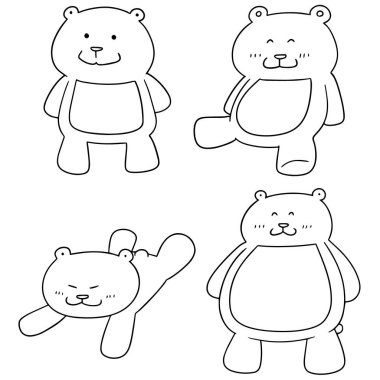 ayı vektör kümesi