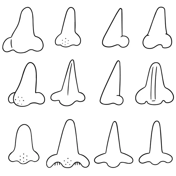 Vector conjunto de la nariz — Archivo Imágenes Vectoriales