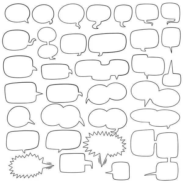 Vector set of speech bubbles — Stock Vector