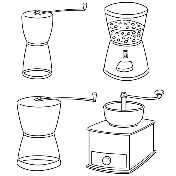 Jeu vectoriel de moulin à café — Image vectorielle