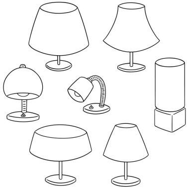 vektör set lamba