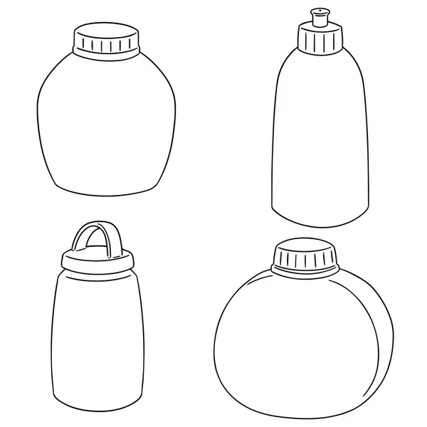 Su şişesi vektör kümesi — Stok Vektör