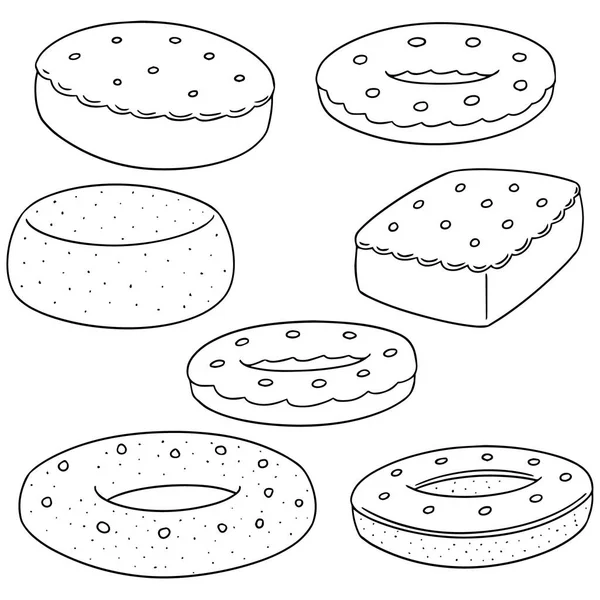 Vector set donut — Stockvector