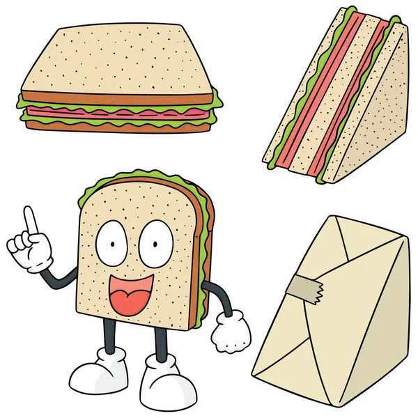 Vector set of sandwich — Stock Vector