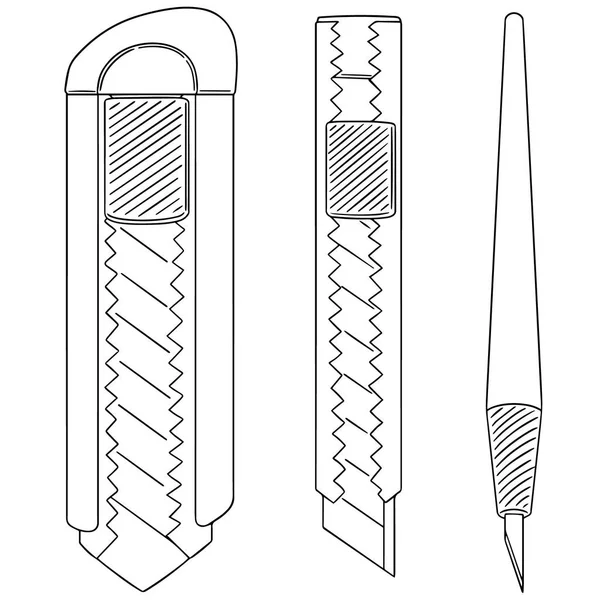 Vectorset van snijplotter — Stockvector