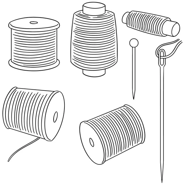 Vector conjunto de accesorios de costura — Vector de stock