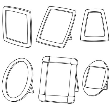 Fotoğraf çerçevesinin vektör kümesi