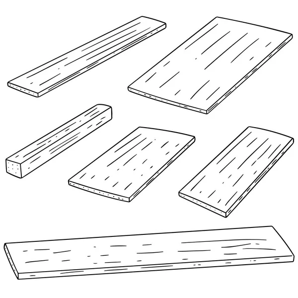 Set vettoriale di compensato — Vettoriale Stock