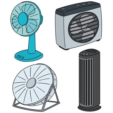 vektör set fan