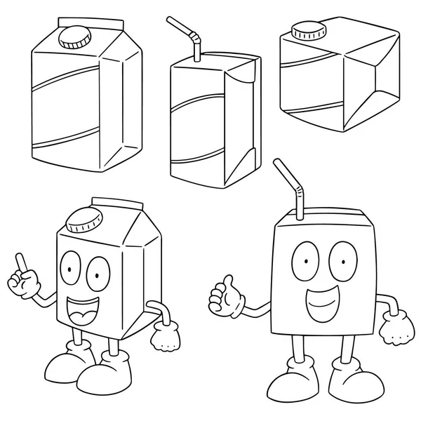 Векторний набір коробки для напоїв — стоковий вектор