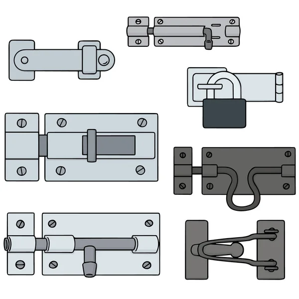 Vector conjunto de pestillo — Vector de stock