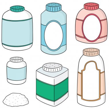 vücut toz vektör kümesi