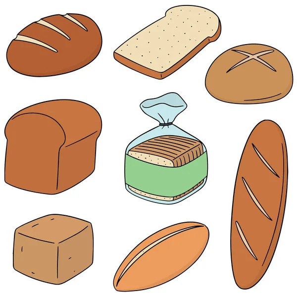 Vektorkészlet kenyérből — Stock Vector