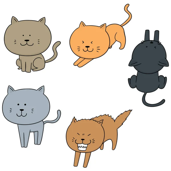 Vector set of cats — Stock Vector